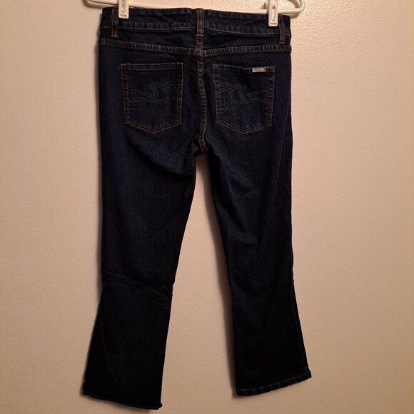 White House Black Market Cropped Flare Denim Jeans - Picture 2 of 8